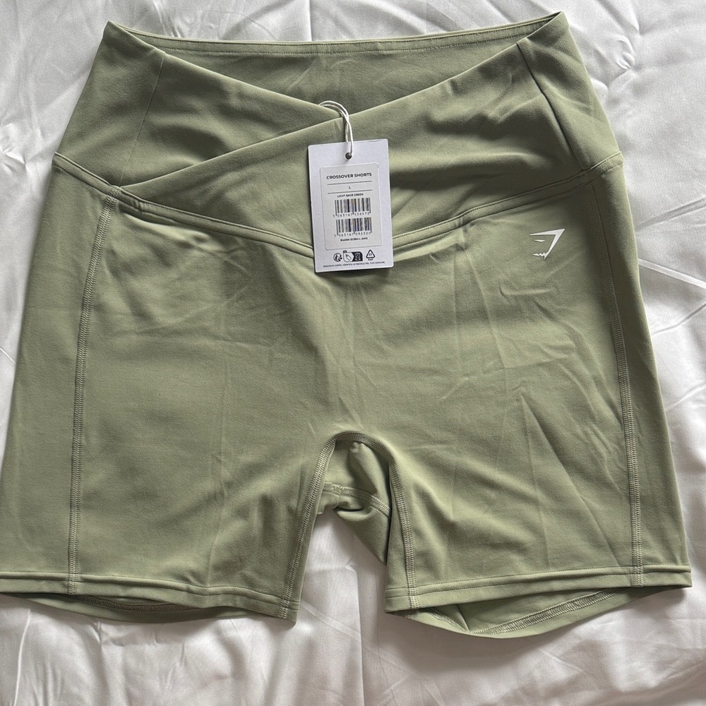 Gymshark Sage Green Athletic Shorts
